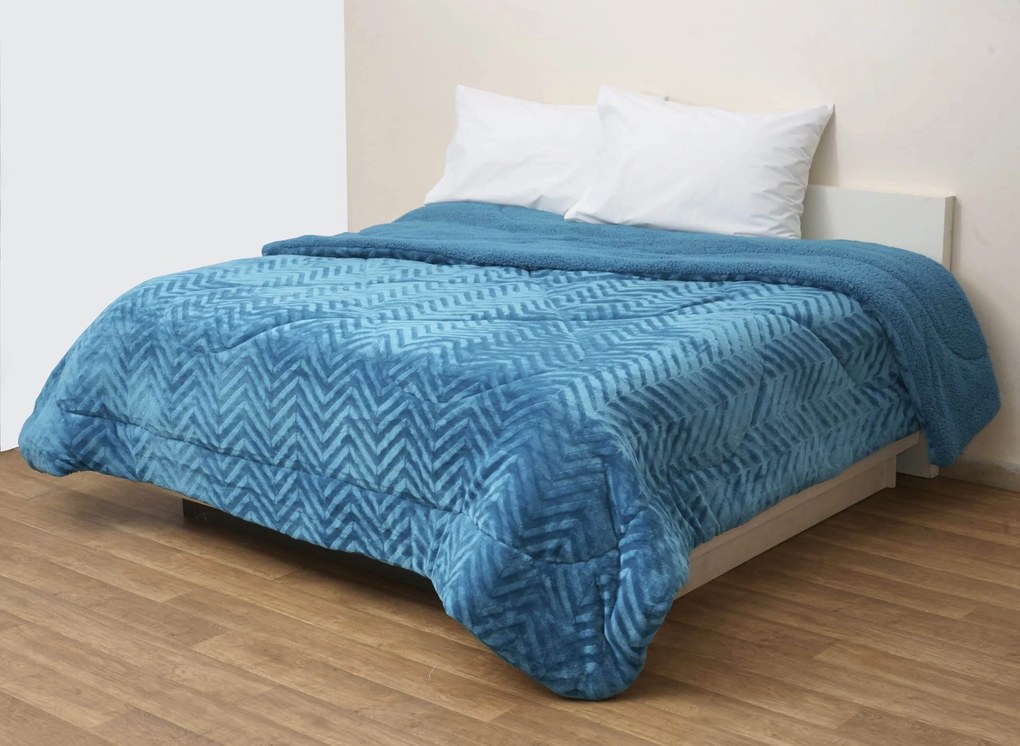 Κουβερτοπάπλωμα Υπέρδιπλο 220x240 Toronto Ocean Blue Anna Riska