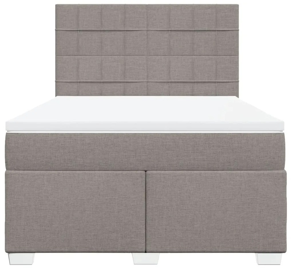 ΚΡΕΒΑΤΙ BOXSPRING ΜΕ ΣΤΡΩΜΑ TAUPE 160X200 ΕΚ. ΥΦΑΣΜΑΤΙΝΟ 3292843