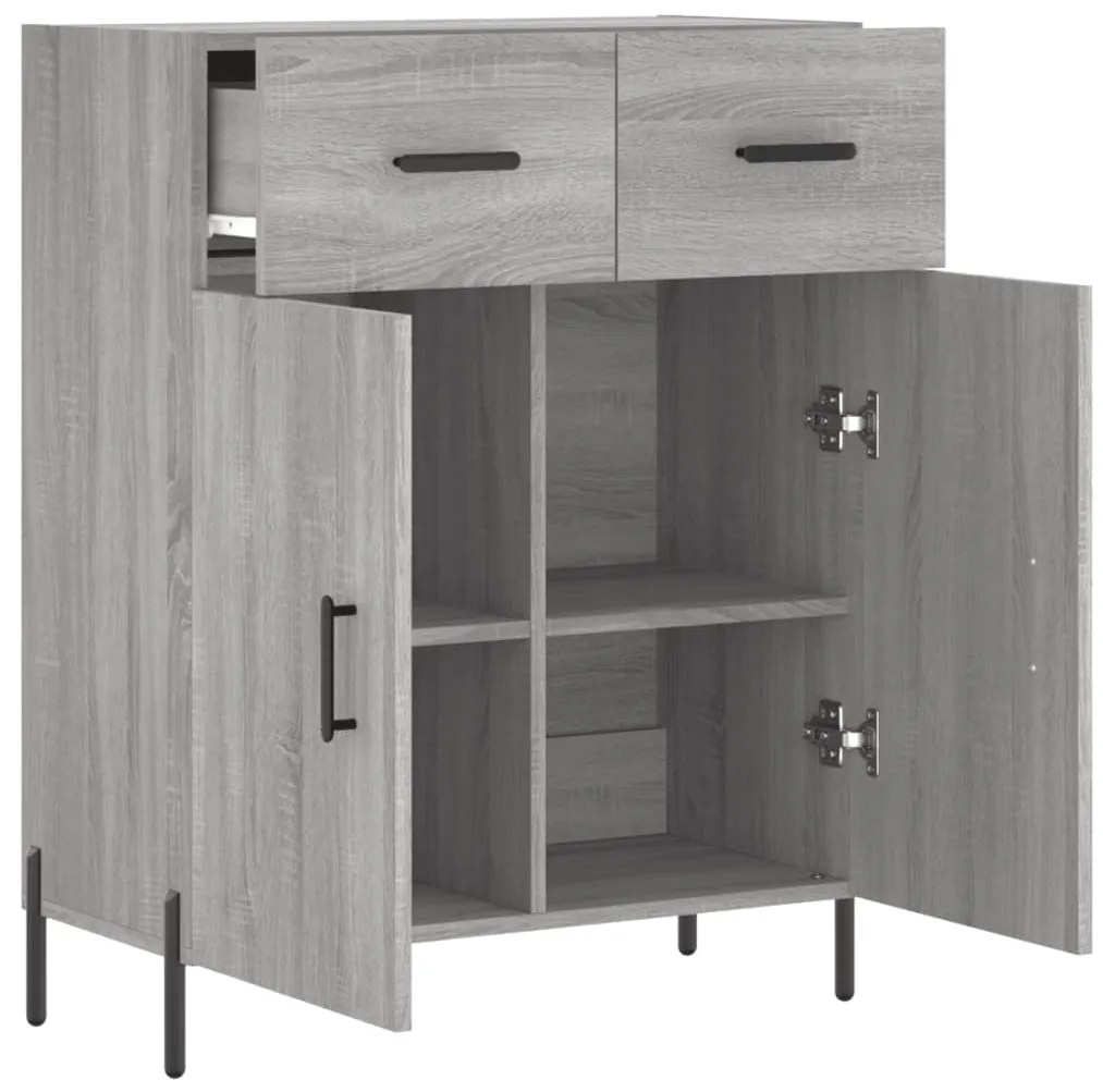 vidaXL Ντουλάπι Γκρι Sonoma 69,5 x 34 x 90 εκ. από Επεξεργασμένο Ξύλο