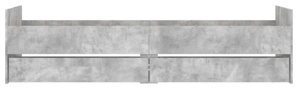 Πλαίσιο Κρεβατιού Με Συρτάρια Γκρι Σκυρ. 75x190 εκ Small Single - Γκρι