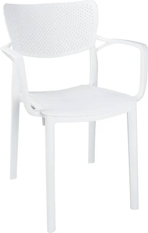 Πολυθρόνα Frontline pakoworld PP λευκό