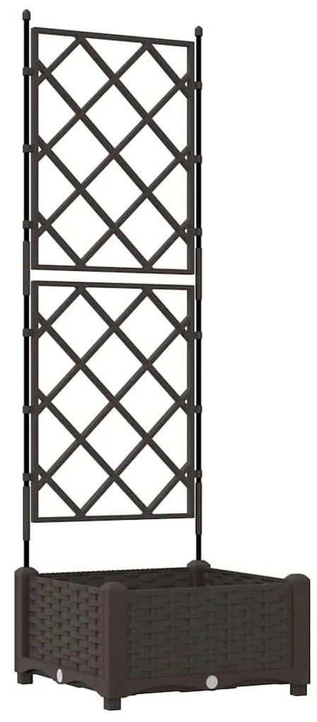 vidaXL Κηποτινάκι με Τρέλα Καφέ 40 x 40 x 125.5 εκ. PP