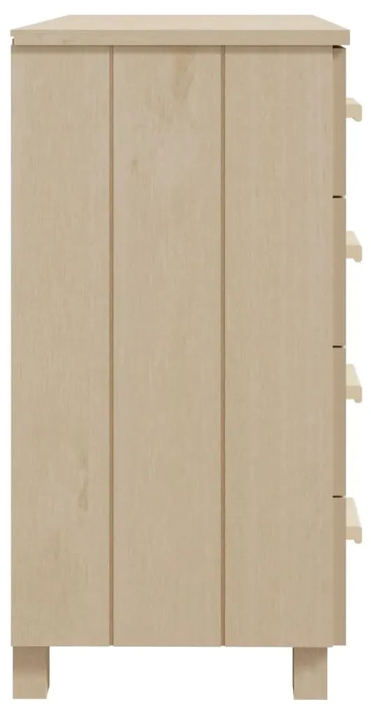 Συρταριέρα HAMAR Καφέ Μελί 79 x 40 x 80 εκ. Μασίφ Ξύλο Πεύκου 340420