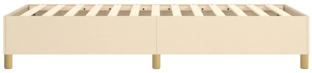 vidaXL Σκελετός Κρεβατιού Χωρίς Στρώμα Κρεμ 100 x 200 εκ. Υφασμάτινο