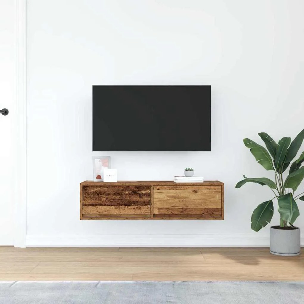 vidaXL Ντουλάπι TV Παλαιό ξύλο 100 x 31 x 25.5 εκ. Επεξεργασμένο ξύλο