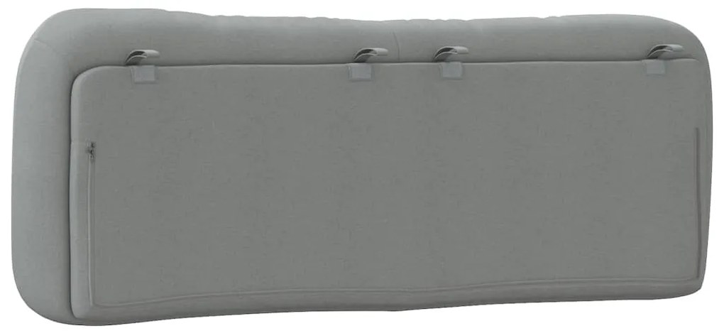 vidaXL Μαξιλάρι για Κεφαλάρι Hvar Ανοιχτό Γκρι 120 εκ. Υφασμάτινο