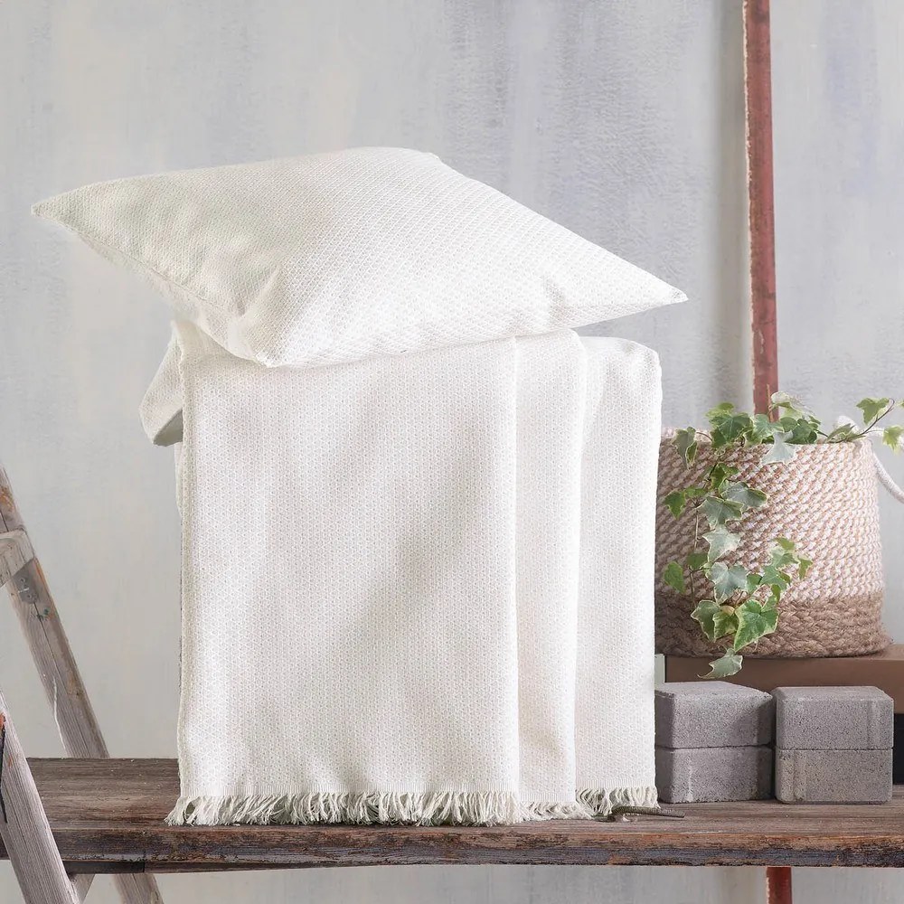 Ριχτάρι Matis Ecru Ρυθμός Armchair 160x180cm Βαμβάκι-Πολυέστερ