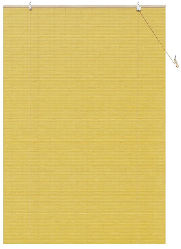vidaXL Ρολά και Σκίες Παραθύρων Κίτρινο 140 x 220 cm Μπαμπού