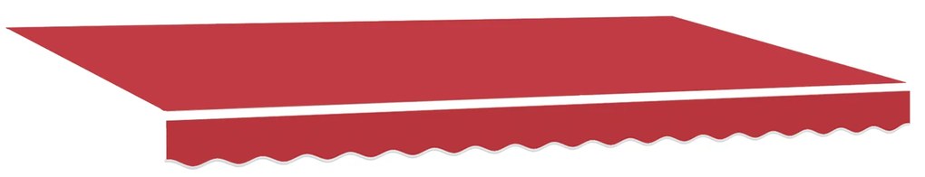 vidaXL Σκηνίτσα Αναδιπλούμενη Κόκκινο 400 x 200 cm