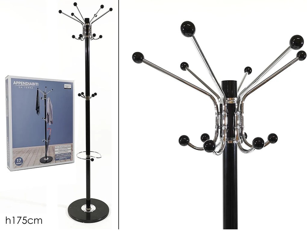 Καλόγερος μαύρος μέταλλο 175cm-06512467