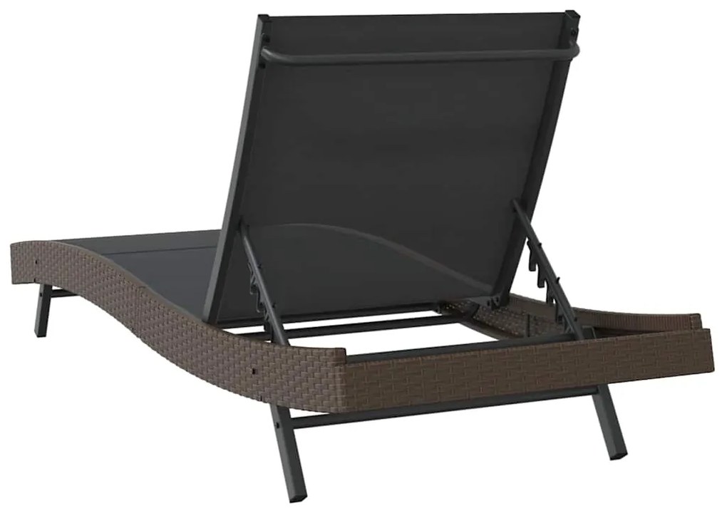 vidaXL Ξαπλώστρα 197 x 70 x 82 εκ. συνθετικό ρατάν