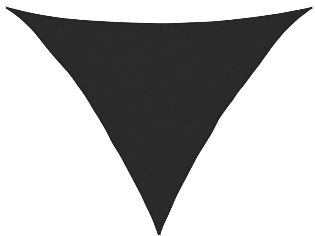 vidaXL Πανί Σκίασης Μαύρο 3,5 x 3,5 x 4,9 μ. από HDPE 160 γρ./μ²