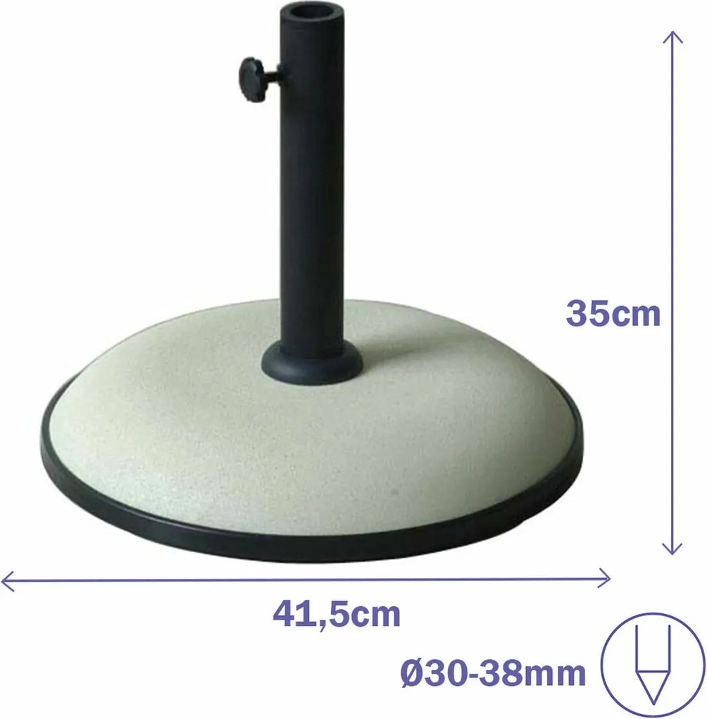 Βάση ομπρέλας Marbueno Λευκό Στρογγυλή