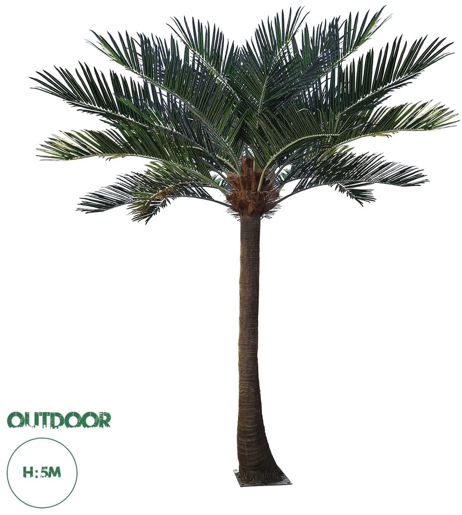 20594 GloboStar® Artificial Garden COCONUT PALM TREE 20594 Τεχνητό Διακοσμητικό Φοινικόδεντρο Κοκοφοίνικας Υ500cm