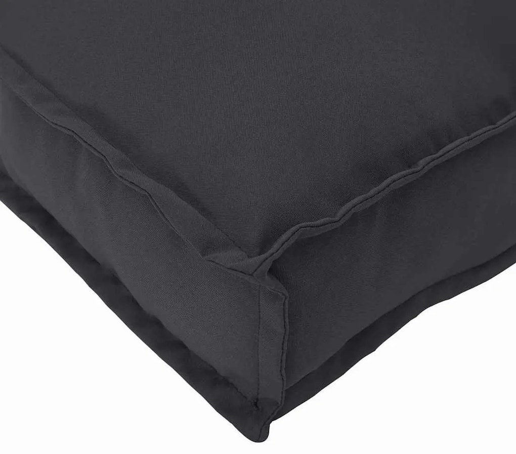 vidaXL Σετ Μαξιλαριών Πάγου 2 pcs Μαύρο 100 x 40 x 8 εκ Ύφασμα Oxford