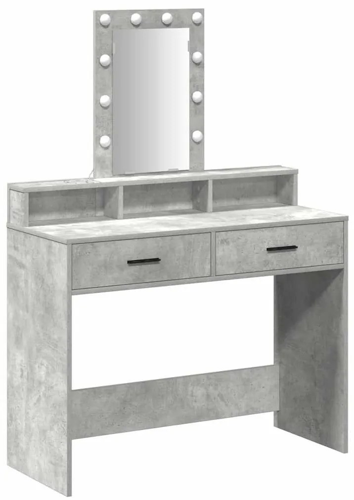 vidaXL Τραπέζι περιποίησης Γκρι 100 x 41 x 140 εκ. Επεξεργασμένο ξύλο