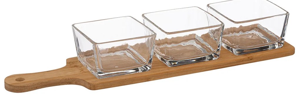 Ορντεβιέρα Σερβιρίσματος 3 Θέσεων (40x5.5x10) S-D Bamboo Glass 194179