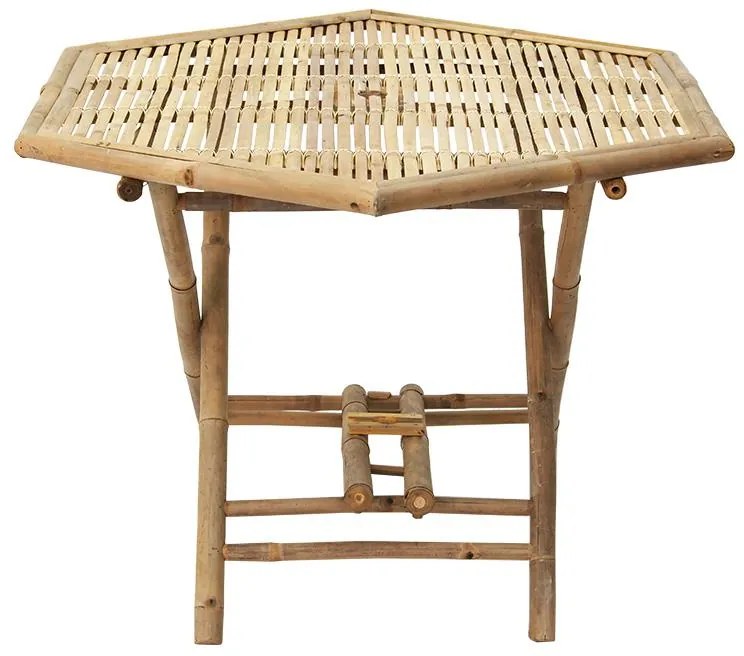 Τραπέζι Nando πτυσσόμενο bamboo φυσικό 114x100x75εκ