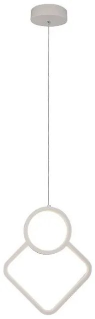 Κρεμαστό Φωτιστικό Οροφής LED 12W 230V 1300lm IP20 Θερμό Λευκό Άσπρο 15000 VTAC-15000-Λευκό 15000