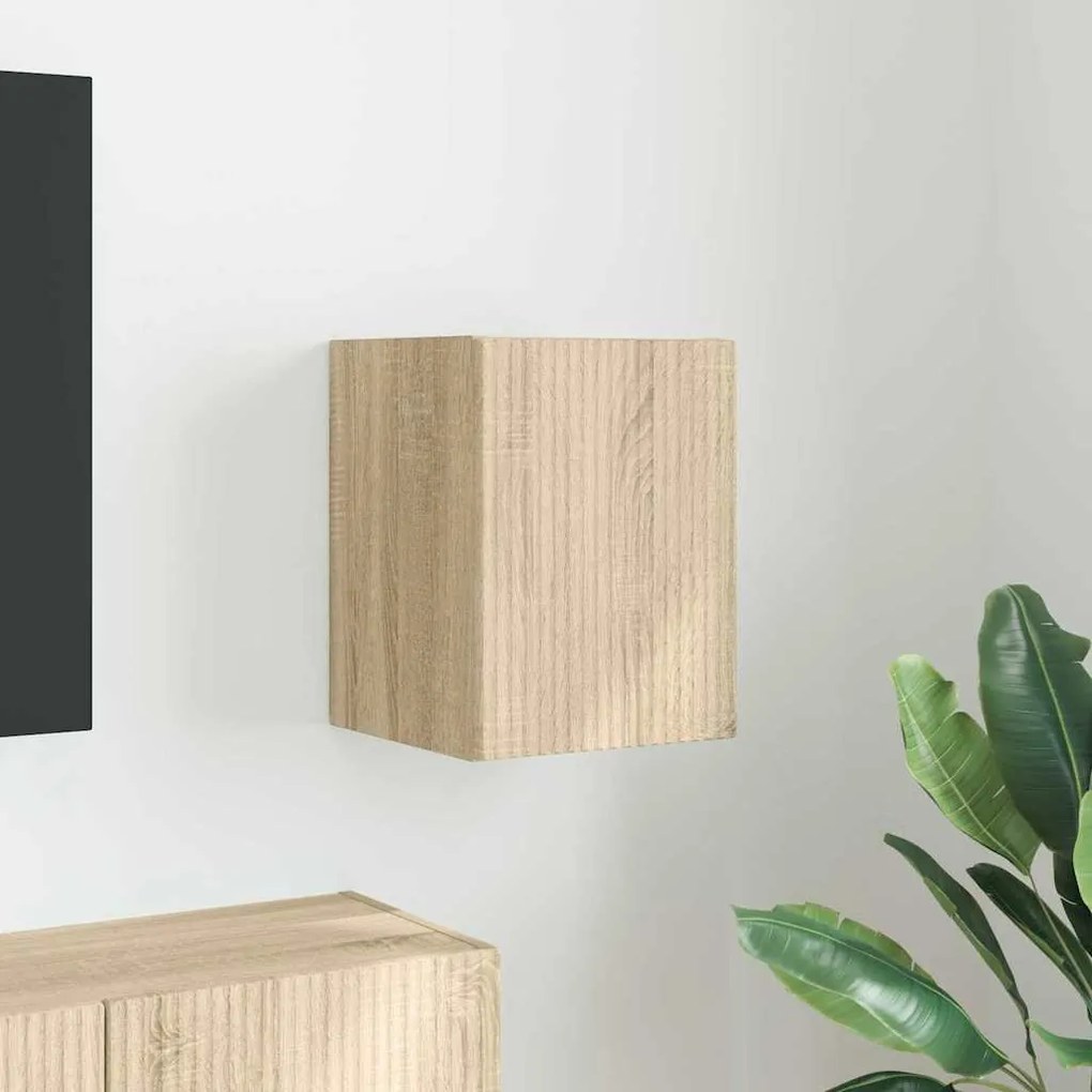 vidaXL Ντουλάπι Τηλεόρασης Τοίχου Επιτοίχιο Σονόμα 30 x 31 x 40 εκ.