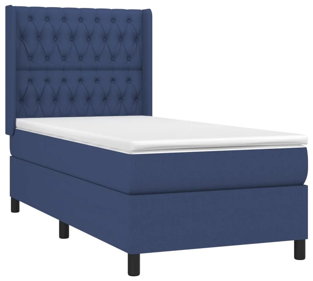 ΚΡΕΒΑΤΙ BOXSPRING ΜΕ ΣΤΡΩΜΑ ΜΠΛΕ 100 X 200 ΕΚ. ΥΦΑΣΜΑΤΙΝΟ 3131655