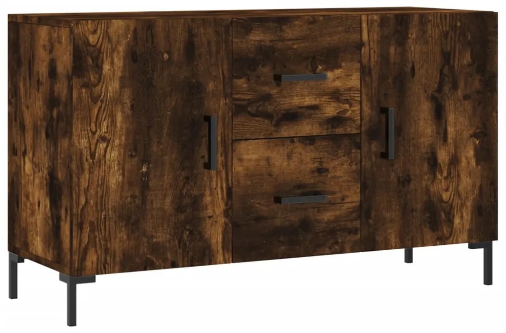 vidaXL Μπουφές Καπνιστή Δρυς 100 x 36 x 60 εκ. Επεξεργασμένο Ξύλο
