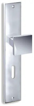 Convex 785 Χρώμιο Πόμολο μεσόπορτας - Πλάκα 90mm(Ζεύγος)
