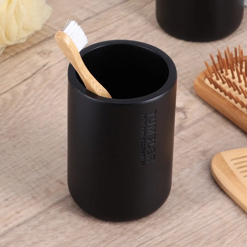 Ποτήρι Οδοντόβουρτσας (Φ7.5x10.7) T-D Black 61101237