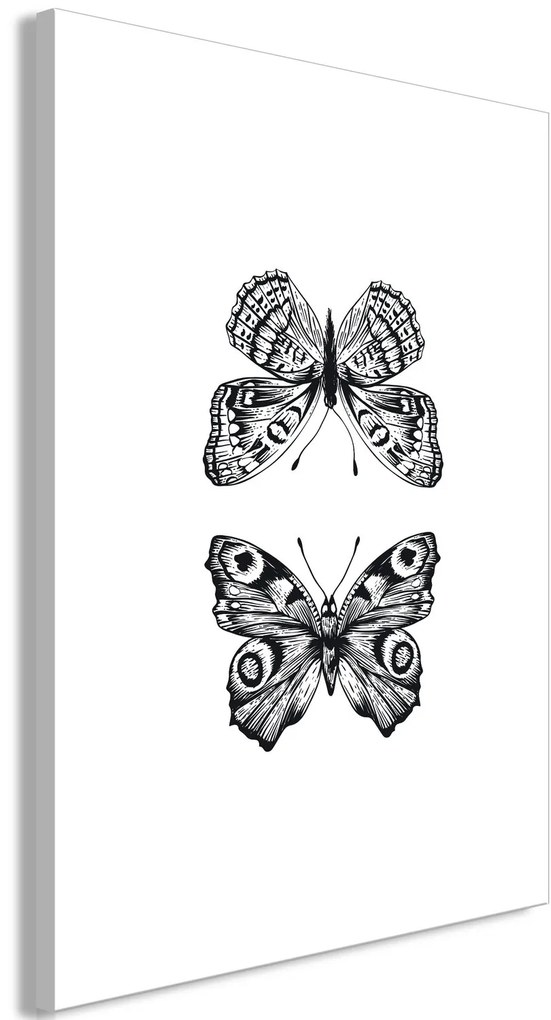Πίνακας - Two Butterflies (1 Part) Vertical - 60x90