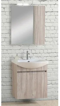 Pro Bagno Σετ Έπιπλα Μπάνιου 2τμχ. Πάγκος με Νιπτήρα & Καθρέπτης Με Ντουλάπι & Φως 65x35x73cm Pro Bagno Elegant 956B Με Επιλογή Χρώματος BEST-8080525