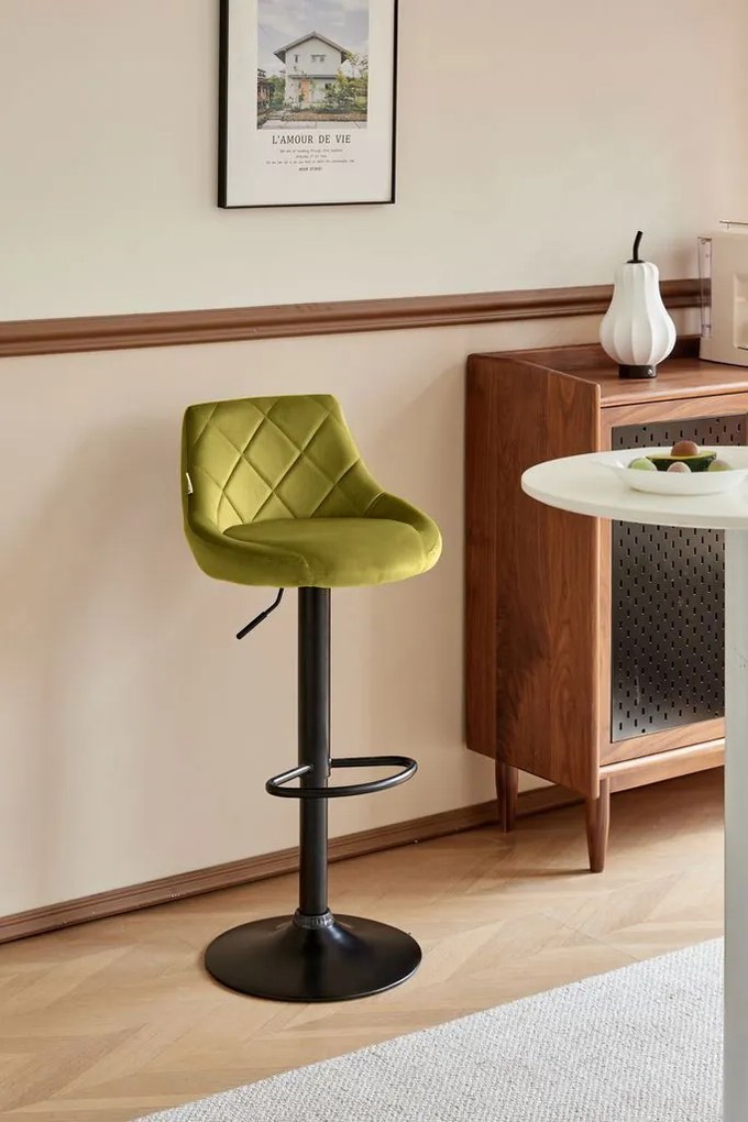 Σκαμπό μπαρ Velluto-Ladi (2) τεμάχια