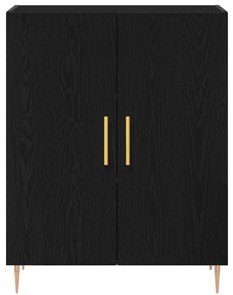 vidaXL Μπουφές Μαύρη δρυς 69.5 x 34 x 90 εκ. Επεξεργασμένο ξύλο
