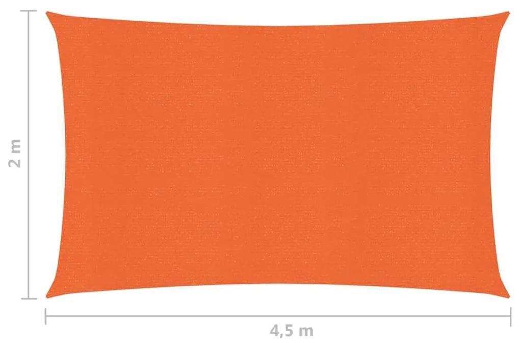 Πανί Σκίασης Πορτοκαλί 2 x 4,5 μ. 160 γρ./μ² από HDPE - Πορτοκαλί