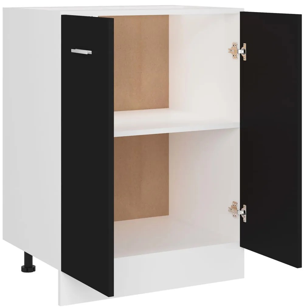 vidaXL Ντουλάπι &quot;Lyon&quot; Μαύρο 60x46x81,5 εκ. από Τεχνητό Ξύλο