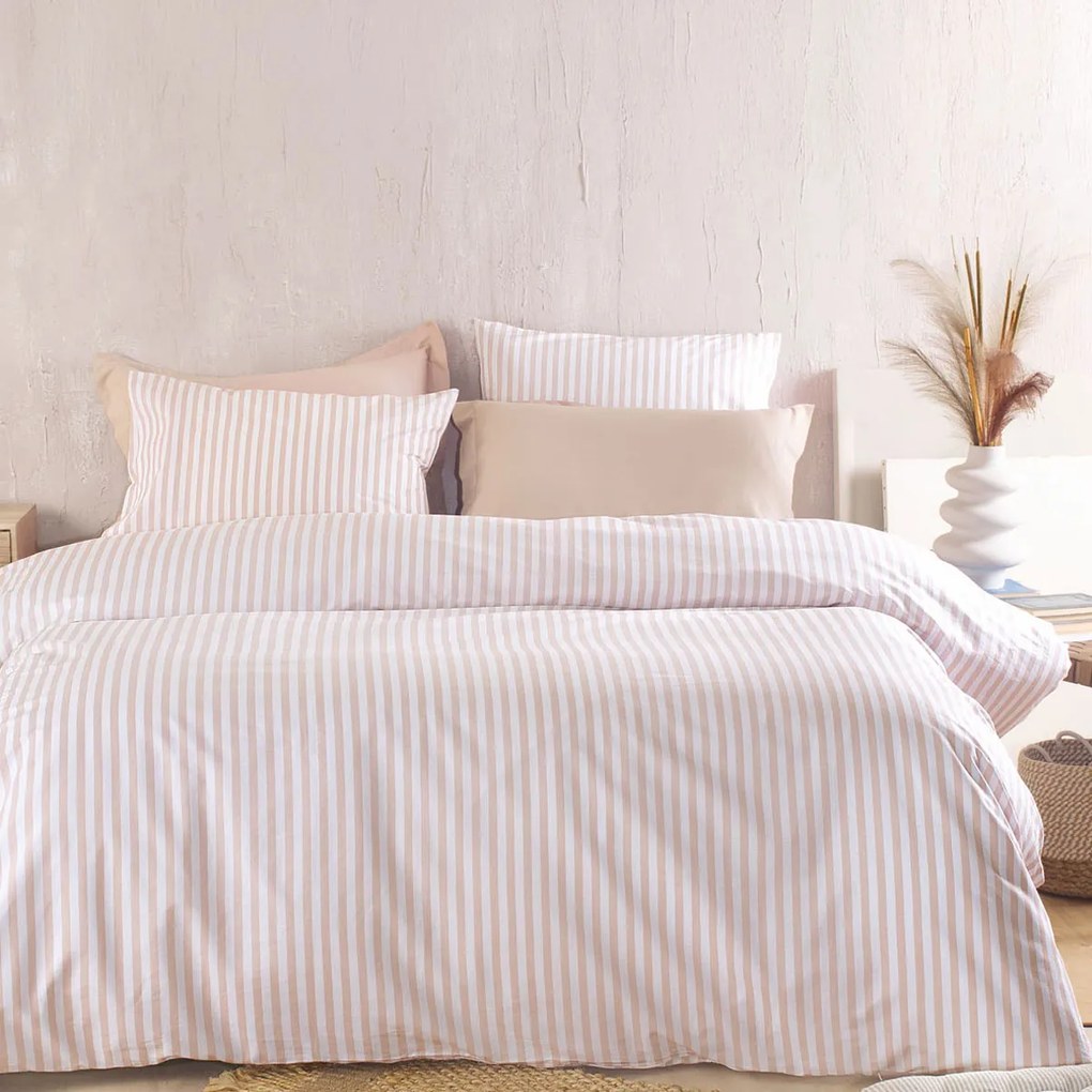 Σεντόνια Μονά (Σετ) Rythmos Diva Eloise Beige Μπεζ Με Λάστιχο 105x205+25