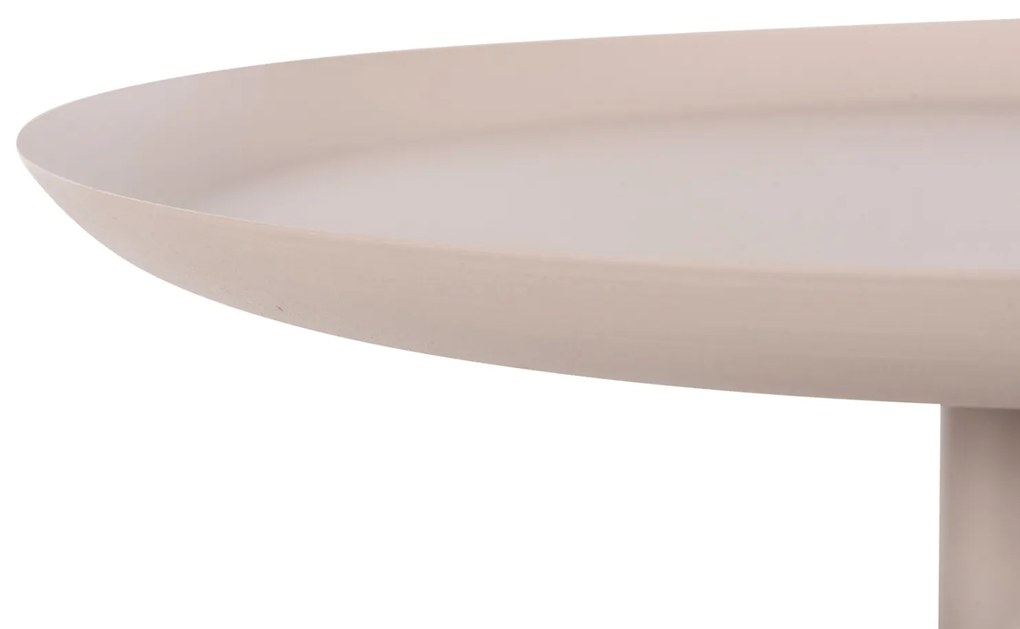 ΤΡΑΠΕΖΙ ΒΟΗΘΗΤΙΚΟ ΣΤΡΟΓΓΥΛΟ DELBEL HM4265.10 ΜΕΤΑΛΛΟ ΣΕ ΕΚΡΟΥ Φ45,5x58,5 εκ.