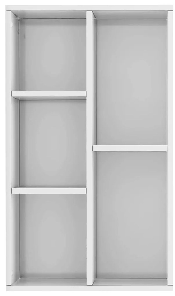 vidaXL Ραφιέρα / Βιβλιοθήκη Γυαλιστερό Λευκό 50x25x80 εκ. Επεξ. Ξύλο