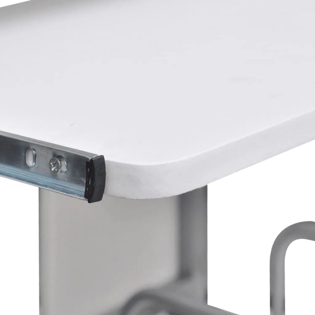 vidaXL Γραφείο Υπολογιστή Λευκό 110 x 52 x 88,5 εκ. Επεξεργασμένο Ξύλο