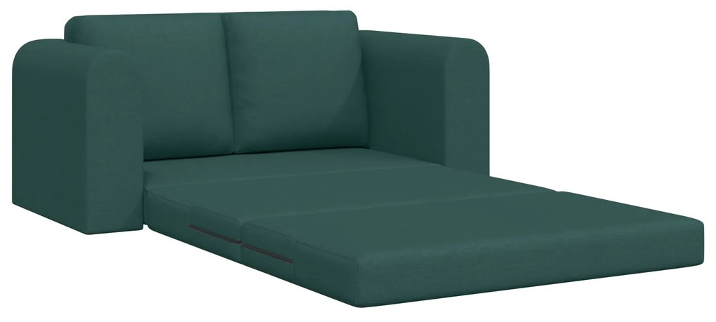 vidaXL Σαλονάκι Κρεβάτι 2 σε 1 Σκούρο Πράσινο 148x71x83 cm Υφάσματος