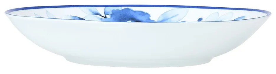 Πιάτο Βαθύ Πορσελάνινο Blue Rose 23cm - Estia