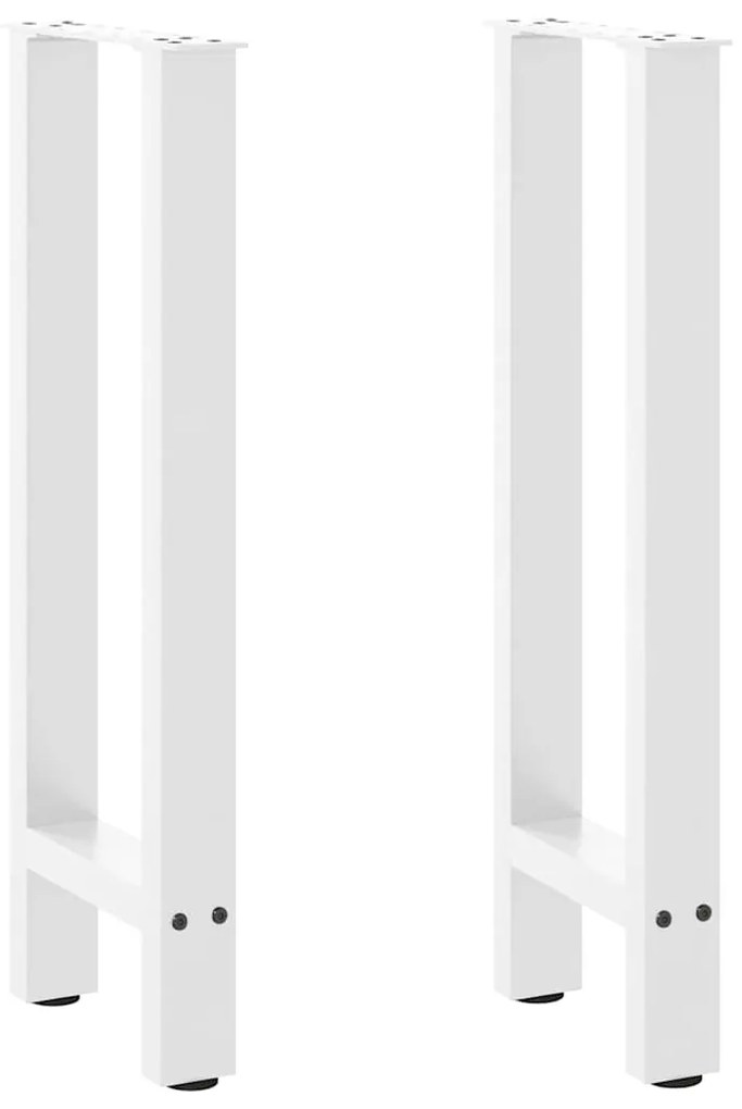 Πόδια Κονσόλας 2 τεμ. Λευκά 38x (72-73) εκ. Ατσάλι