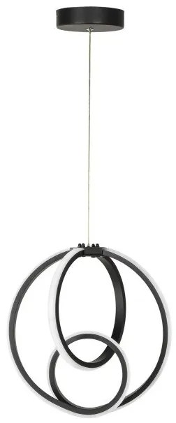 Κρεμαστό Φωτιστικό Οροφής LED 45W 3CCT Neon-29 Heronia Lighting-01-0349-Μαύρο 01-0349