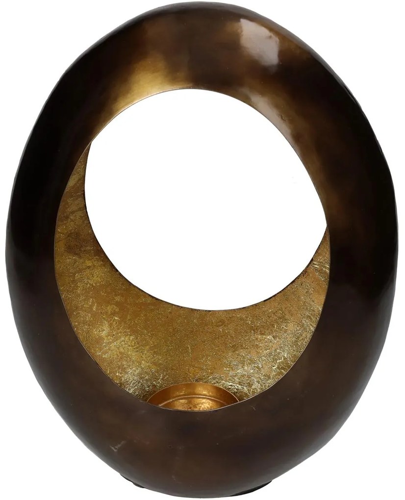 Κηροπήγιο ArteLibre Μπρονζέ Μέταλλο 22x12x30cm