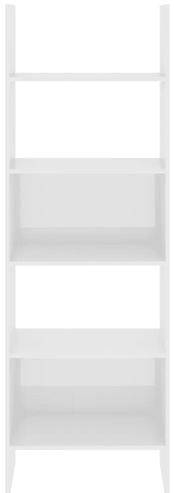 vidaXL Βιβλιοθήκη Γυαλιστερό Λευκό 60 x 35 x 180 εκ. από Μοριοσανίδα
