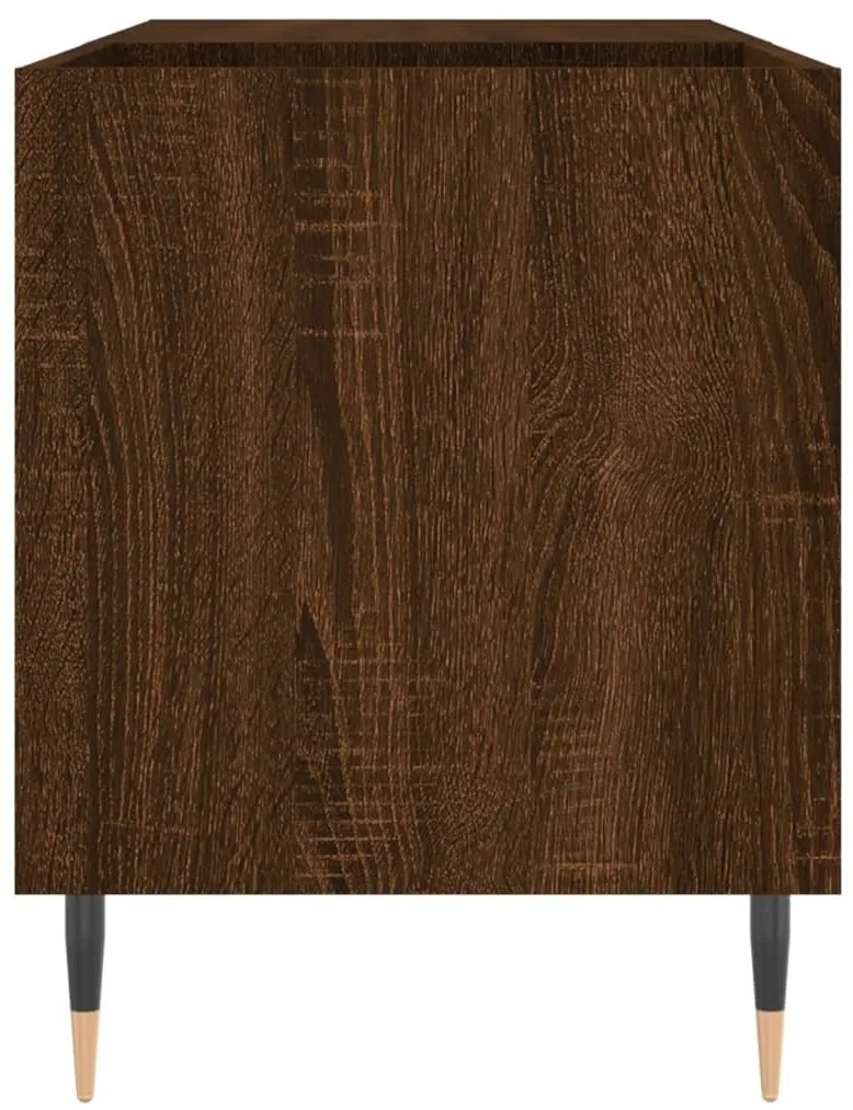 vidaXL Δισκοθήκη Καφέ Δρυς 85 x 38 x 48 εκ. από Επεξεργασμένο Ξύλο