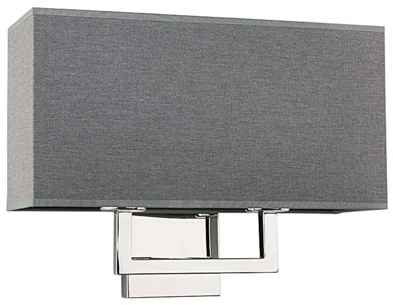 Φωτιστικό Τοίχου - Απλίκα Hotel II 9304 Grey Nowodvorski Metal, Fabric