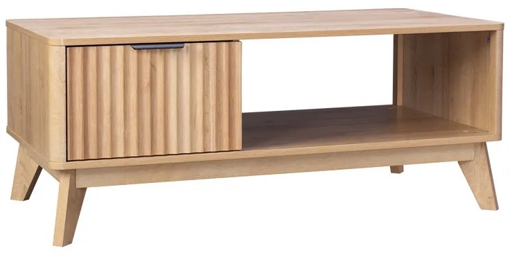 Τραπέζι σαλονιού Hamea  mdf σε φυσική απόχρωση 110x55,2x45εκ
