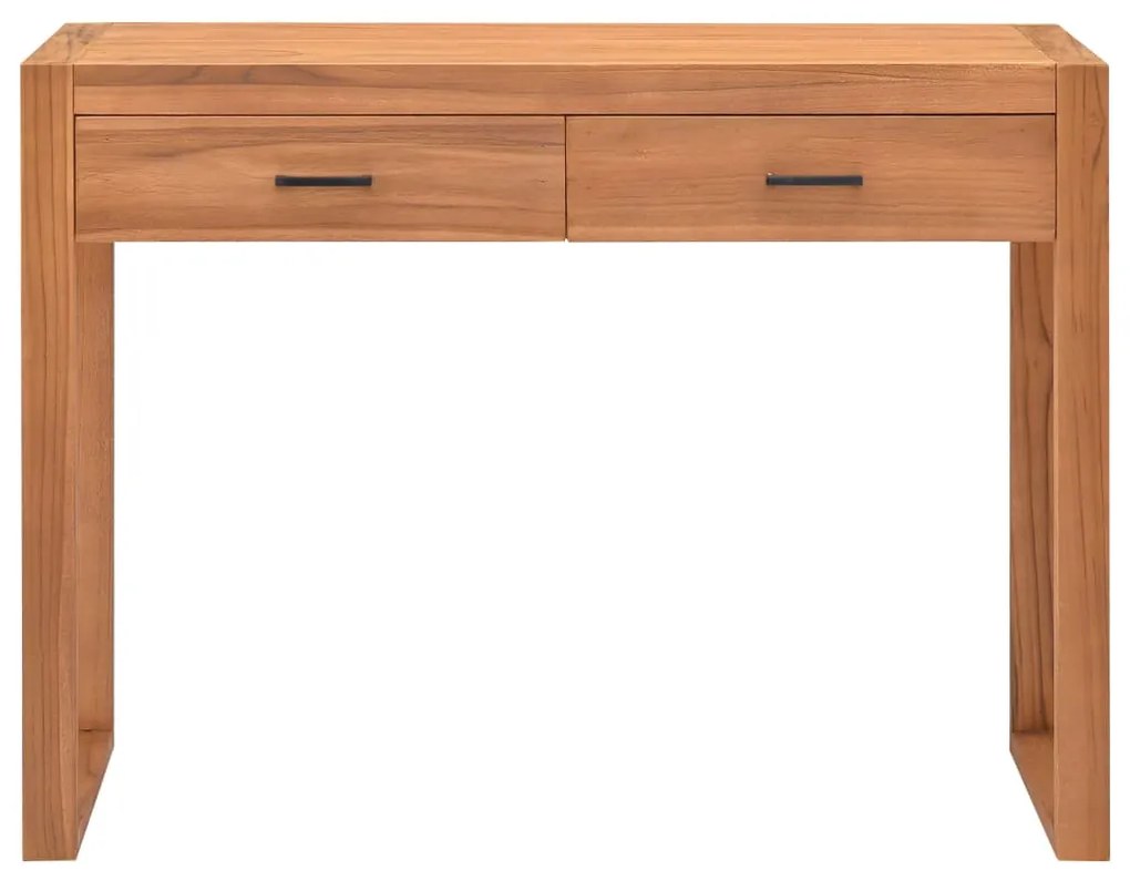 vidaXL Γραφείο με 2 Συρτάρια 100 x 40 x 75 εκ. Ανακυκλωμένο Ξύλο Teak