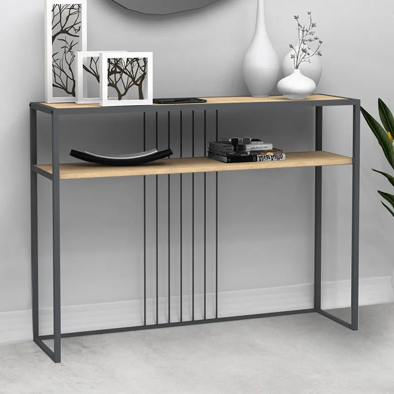 Κονσόλα Kary Megapap χρώμα oak 120x33x90εκ.-GP028-0082,2
