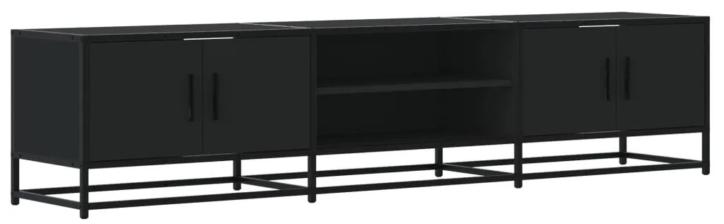 vidaXL Έπιπλο Τηλεόρασης Μαύρο 180x35x41 εκ. Επεξεργασμένο Ξύλο